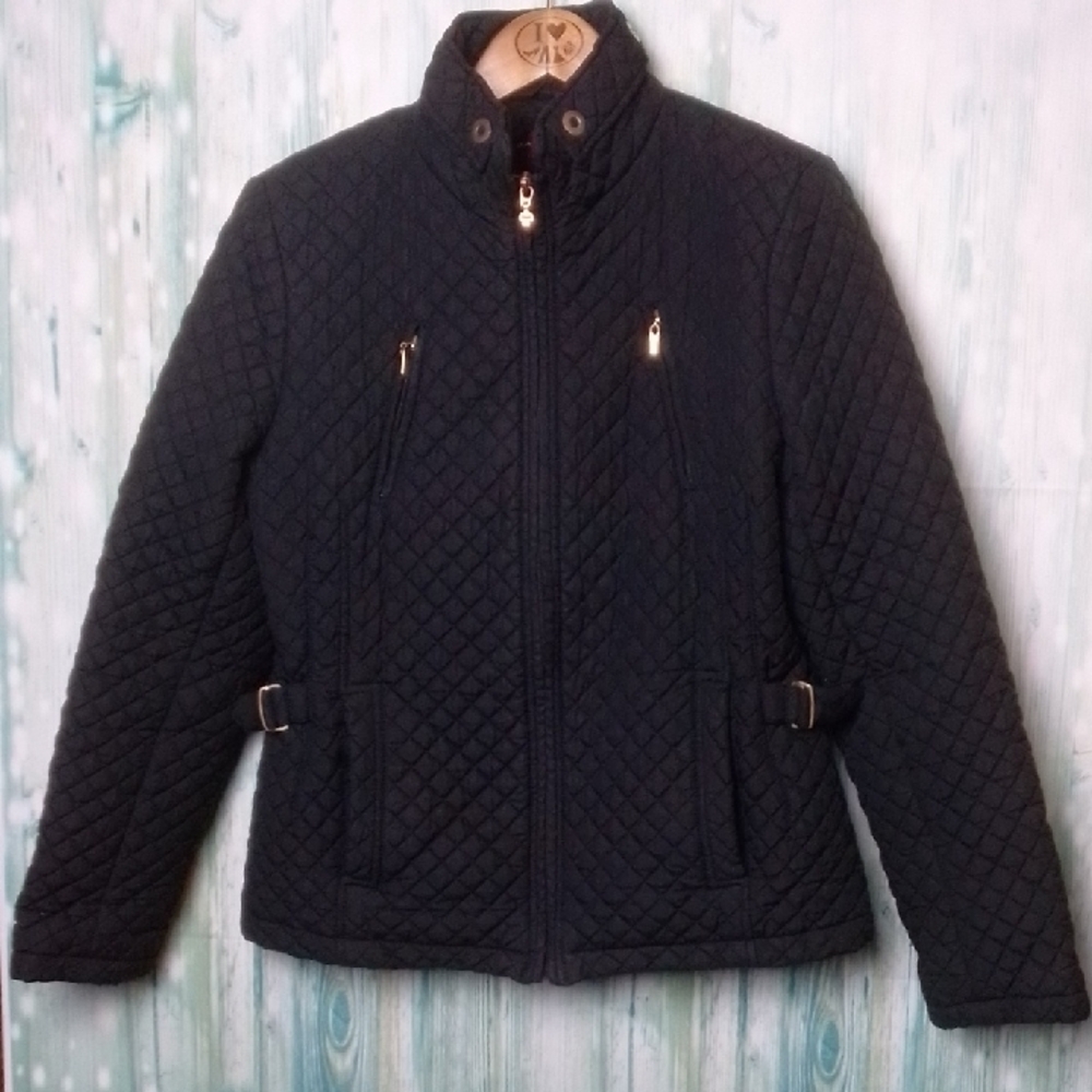 Gallery Quilted Jacket Black Medium - image 1